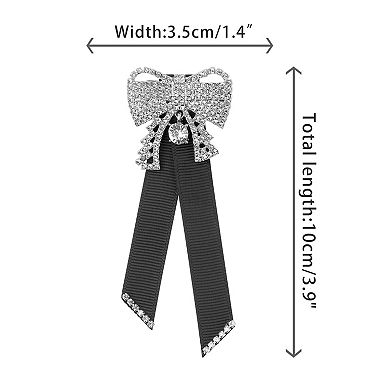 Women's Small Exquisite Cute Bowties Bowknot School Uniform Bow Ties with Rhinestones