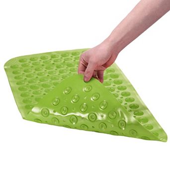 Anti-Slip Shower Mat, Non Slip Washable Bathtub Floor Liner Mat with Suction Cups Quick Drain Holes