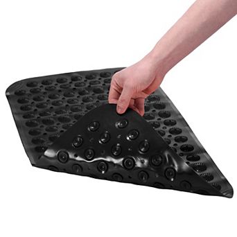 Anti-Slip Shower Mat, Non Slip Washable Bathtub Floor Liner Mat with Suction Cups Quick Drain Holes