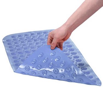 Anti-Slip Shower Mat, Non Slip Washable Bathtub Floor Liner Mat with Suction Cups Quick Drain Holes