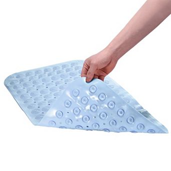 Anti-Slip Shower Mat, Non Slip Washable Bathtub Floor Liner Mat with Suction Cups Quick Drain Holes