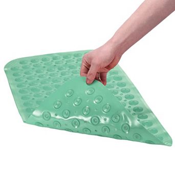 Anti-Slip Shower Mat, Non Slip Washable Bathtub Floor Liner Mat with Suction Cups Quick Drain Holes