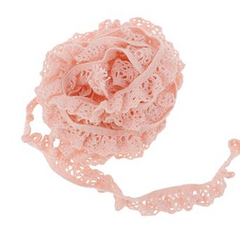 Lace Trim Gathered Elastic Ruffle Ribbon for Sewing Crafting 1 pc