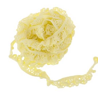 Lace Trim Gathered Elastic Ruffle Ribbon for Sewing Crafting 1 pc