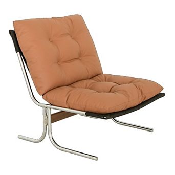 KWPZQEB Metal Frame Armchair, Modern High Back Accent Chair with Soft Padded for Living Room