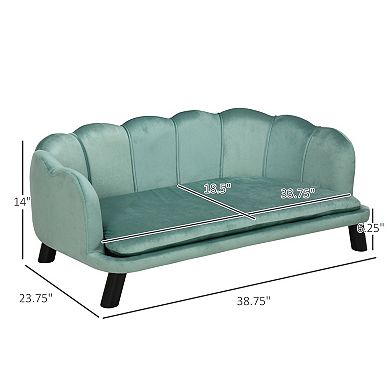 Large Dog Sofa Bed with Removable Washable Cushion, Pet Couch for Medium Dogs