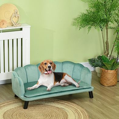 Large Dog Sofa Bed with Removable Washable Cushion, Pet Couch for Medium Dogs