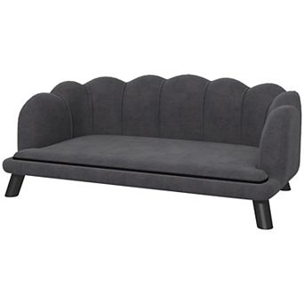 Large Dog Sofa Bed with Removable Washable Cushion, Pet Couch for Medium Dogs