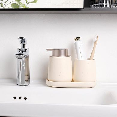 3-Piece Foaming Bathroom Set Recycled Eco-Clay