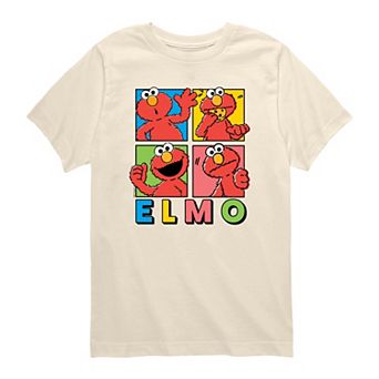 Toddler Boy Sesame Street Elmo Faces Grid Short Sleeve Graphic Tee
