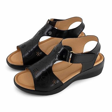 ANDREA Women's T-Sandals Leather 65431 - 3944721