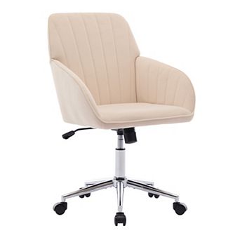 KWPZQEB Ergonomic Swivel Chair with Armrest, Adjustable Office Chair for Long Sitting