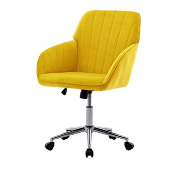 KWPZQEB Ergonomic Swivel Chair with Armrest, Adjustable Office Chair for Long Sitting