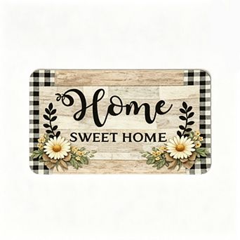 Distressed Wood Home Sweet Home Floor Mat Farmhouse Doormat