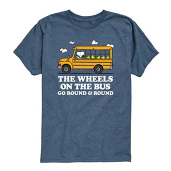 Toddler Boy Peanuts "The Wheels On The Bus Go Round & Round" Short Sleeve Graphic Tee