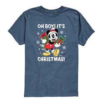Toddler Boy Disney's Mickey "Oh Boy! It's Christmas!" Short Sleeve Graphic Tee