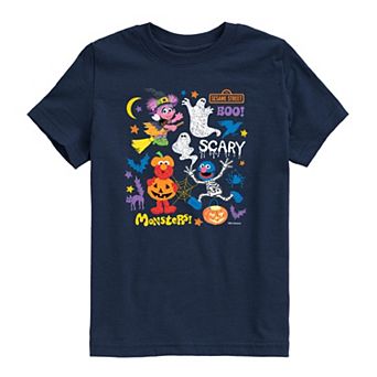 Toddler Boy Sesame Street Halloween Character Short Sleeve Graphic Tee