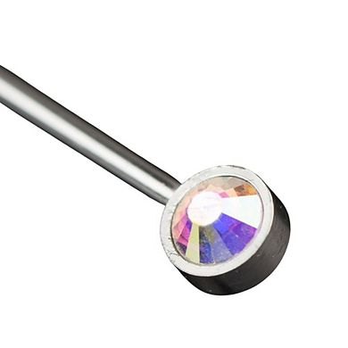 Cocktail Picks Gem Crystal Stainless Steel