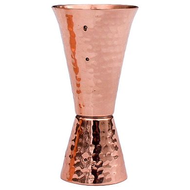 Double-Sided Jigger Hammered Copper