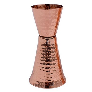 Double-Sided Jigger Hammered Copper