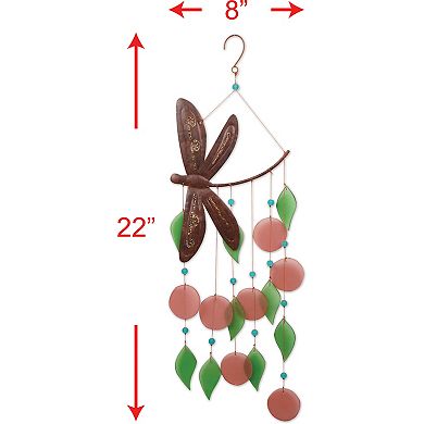 Dragonfly Sea Glass Chime