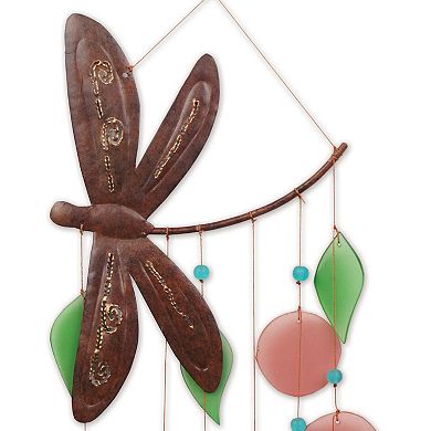 Dragonfly Sea Glass Chime