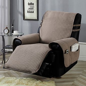 Stonecrest Cotton Pre Washed Recliner Chair Cover, Stay in Place