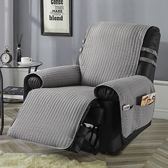 Stonecrest Cotton Pre Washed Recliner Chair Cover, Stay in Place