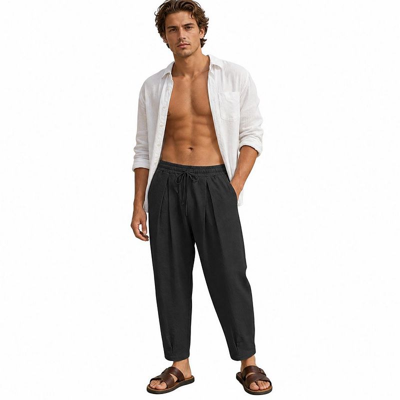 パンツ kaval Straight pants sea  cotton 8513571_Black?wid=800&hei=800&