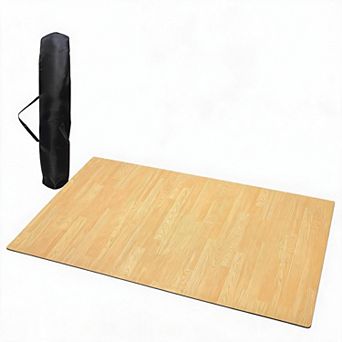 Portable Non-Slip Dance Floor Mat 6x4ft - Durable PVC Exercise Flooring for Ballet, Jazz, Home Gym