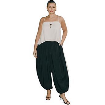 ELOQUII Women's Plus Size Dramatic Balloon Pants