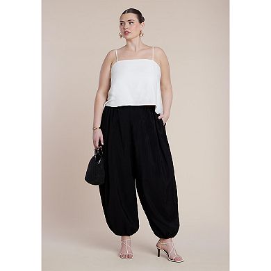 ELOQUII Women's Plus Size Dramatic Balloon Pants