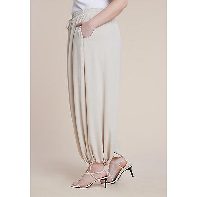 ELOQUII Women's Plus Size Drawstring Balloon Pant