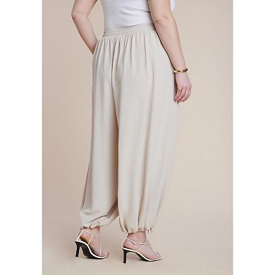 ELOQUII Women's Plus Size Drawstring Balloon Pant
