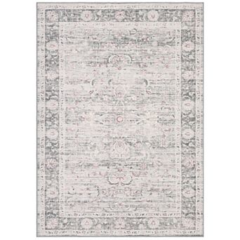 Vintage Style Area Rugs, Non Slip Runner Rugs with Rubber Backing Soft Rug Distressed Carpet Runner