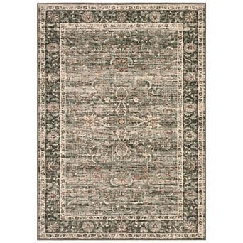 Vintage Style Area Rugs, Non Slip Runner Rugs with Rubber Backing Soft Rug Distressed Carpet Runner