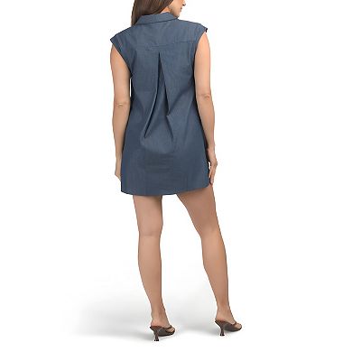 Short Collared A Line Dress