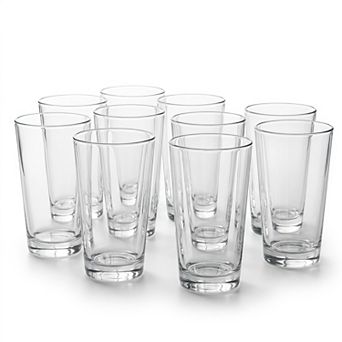 10 Pack 16oz Drinking Glasses Versatile Stackable Dishwasher Safe Drinkware