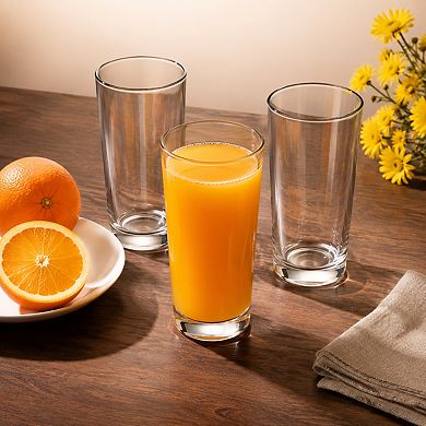 10 Pack 16oz Drinking Glasses Versatile Stackable Dishwasher Safe Drinkware