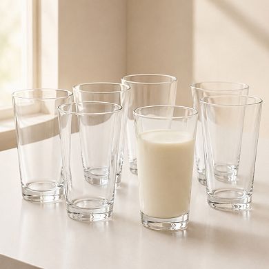 10 Pack 16oz Drinking Glasses Versatile Stackable Dishwasher Safe Drinkware