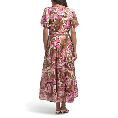 Soft Print Wrap Dress