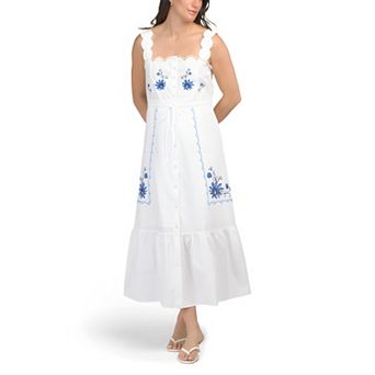 Elegant Scalloped Midi Dress