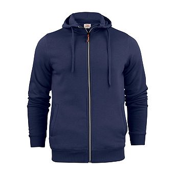 Printer Mens Overhead Melange Full Zip Hoodie