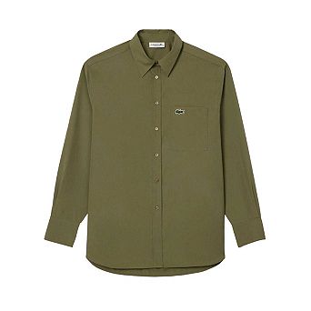 Lacoste Womens/Ladies Cotton Poplin Oversized Shirt