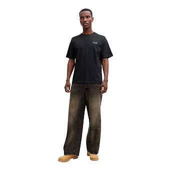 Jack And Jones Mens Archive Logo Crew Neck T-Shirt