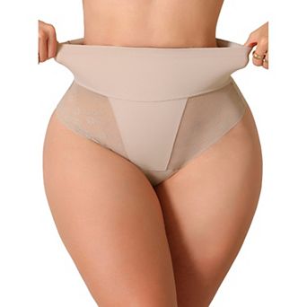 Mesh Shapewear Tangas for Women Lace See Through Tummy Control Panties Bodyshaper