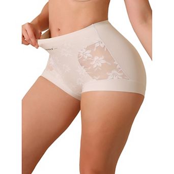 Tummy Control Shapewear Panties for Women High Waist Lace Brief Bodyshaper