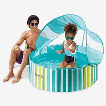 Funsicle Shaded Deco Fun Fold Swimming Pool For Kids & Pets, 36” x 12”, Age 2 & up