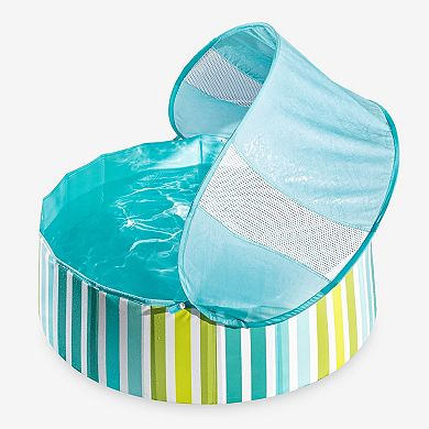 Funsicle Shaded Deco Fun Fold Swimming Pool For Kids & Pets, 36” x 12”, Age 2 & up