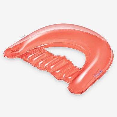 Funsicle Chill-Out Chair, 4ft Inflatable Pool Float with Cup Holder, Pink, Age 14 & up
